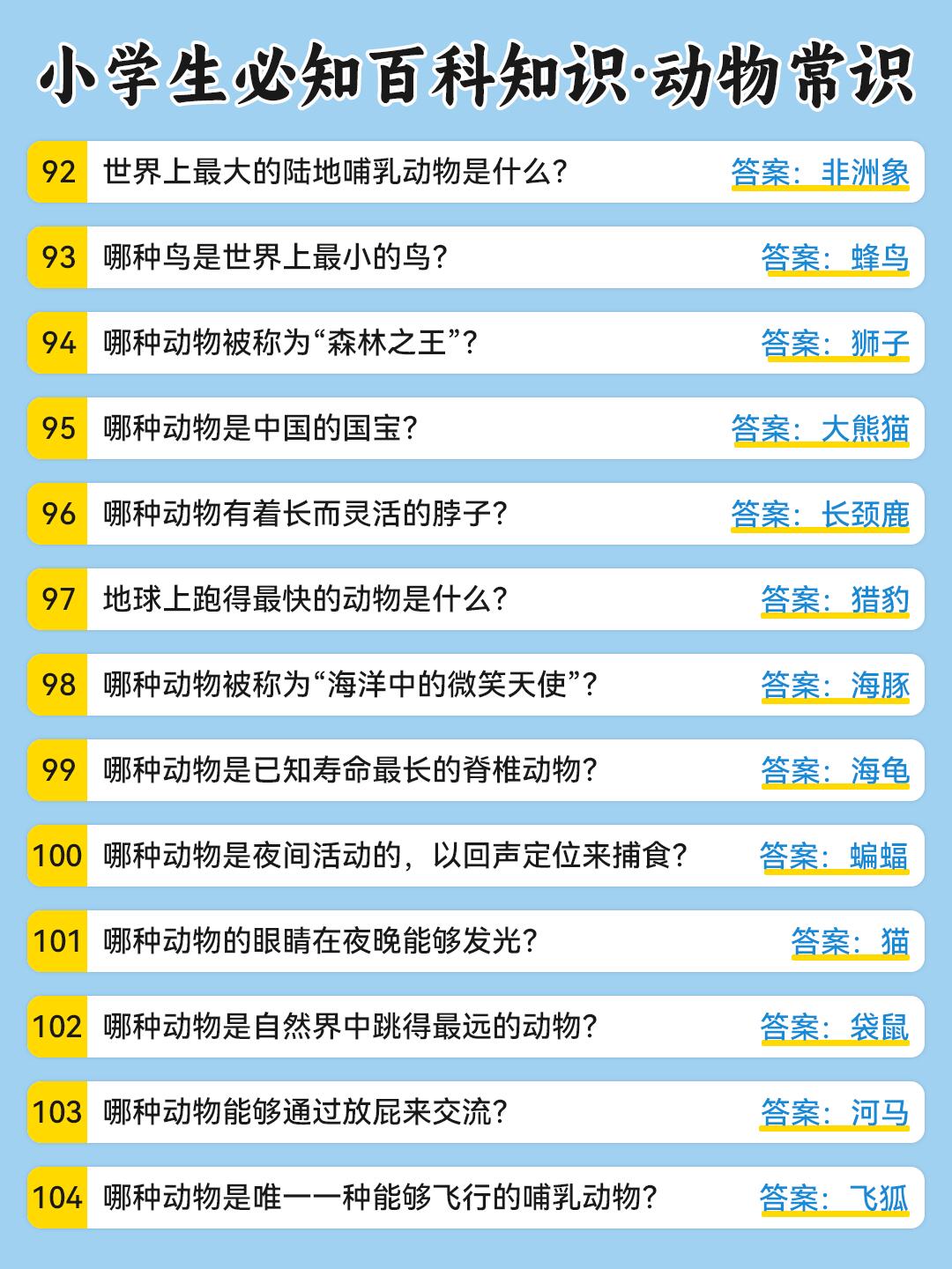 百科常识知识大全，小学生版图片集